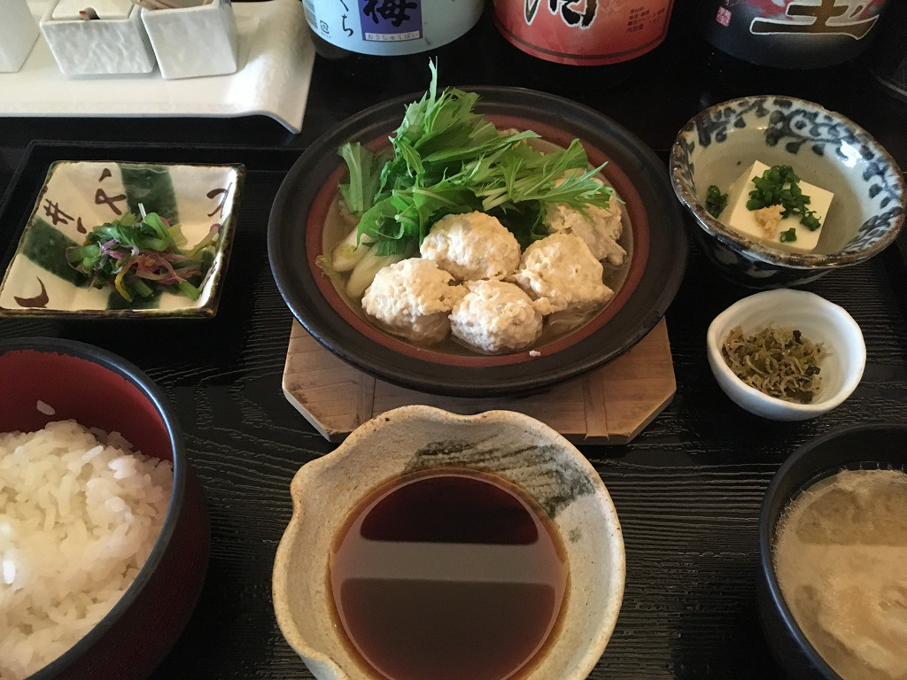 卯月 鶏つみれのハリハリ鍋定食