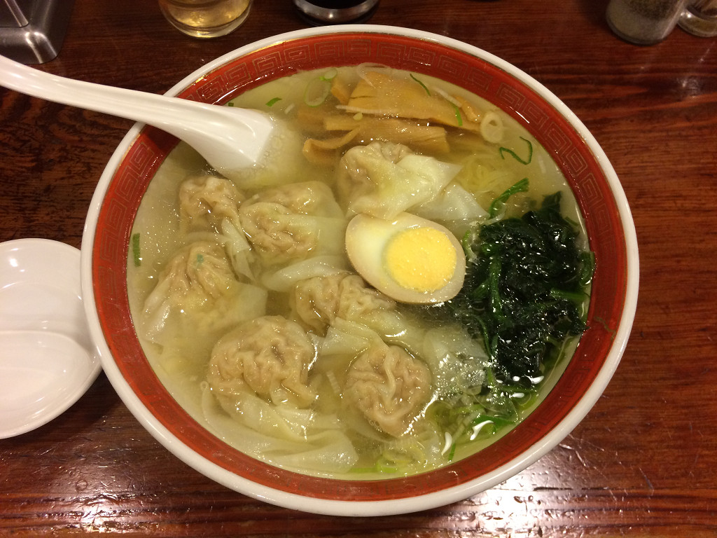 広州市場 五反田店 ランチ雲呑麺